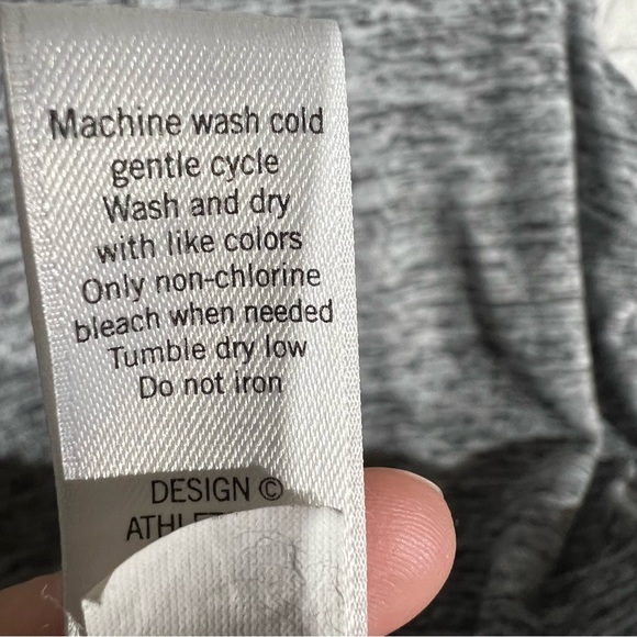 Athleta Women's Medium Heather Gray Tshirt Sweatshirt Dress Long Sleeve Modest - Picture 7 of 7